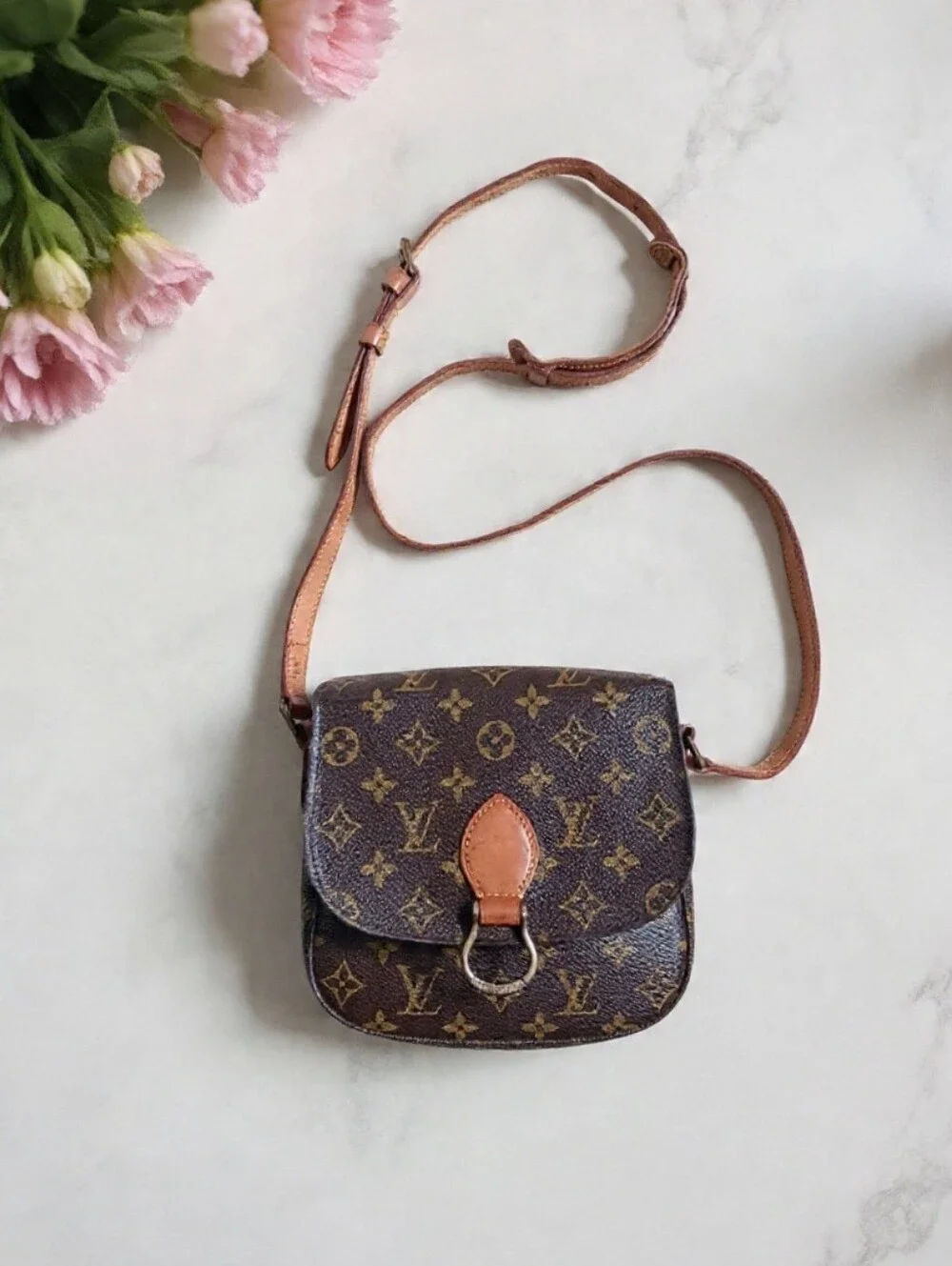 Louis Vuitton Vintage 1988 Saint Cloud PM Monogram Crossbody ✨ COA
